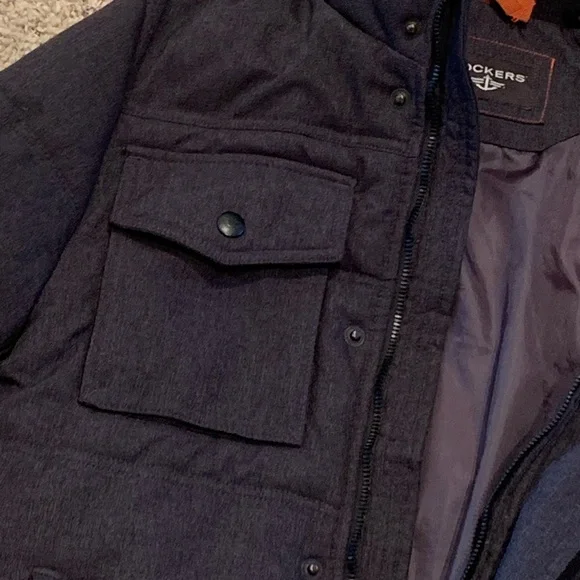 Dark Gray Dockers S winter coat Like new - Picture 3 of 7